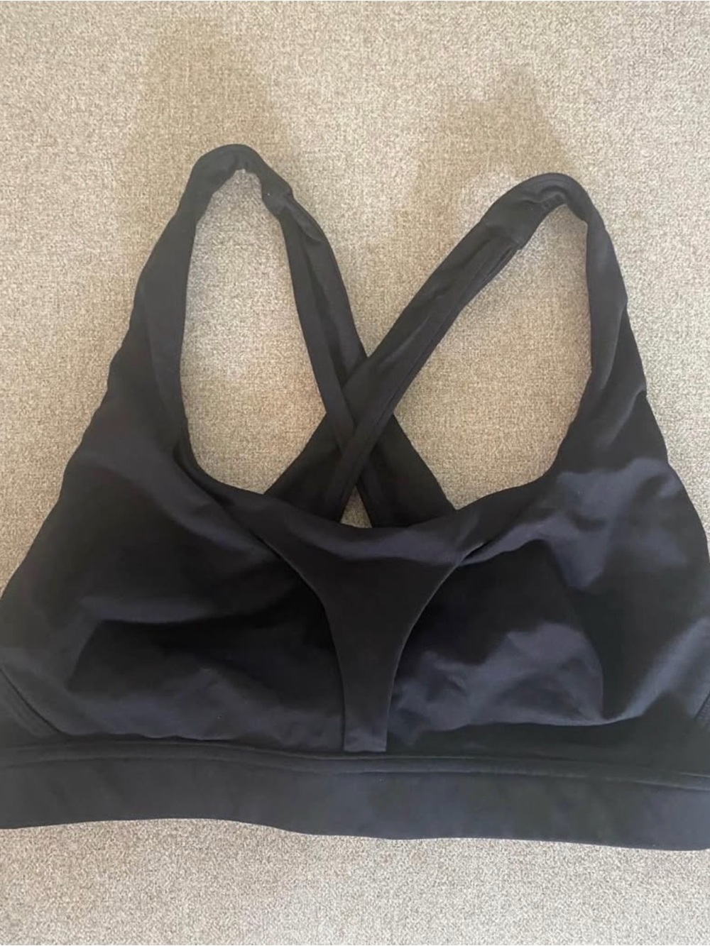 lululemon athletica Black Cross-Back Wireless Sports Bra